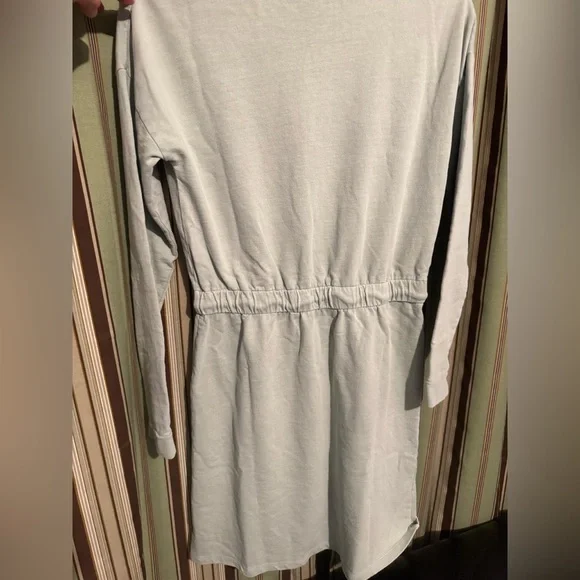 Gray Casual Long Sleeve Crew Neck Dress - Picture 7 of 8
